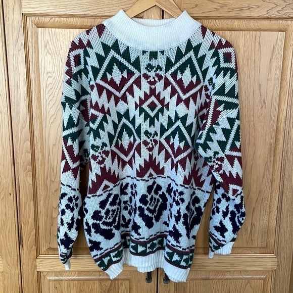 Perspective Vintage Grandpa Knit Sweater size medium - Picture 1 of 7